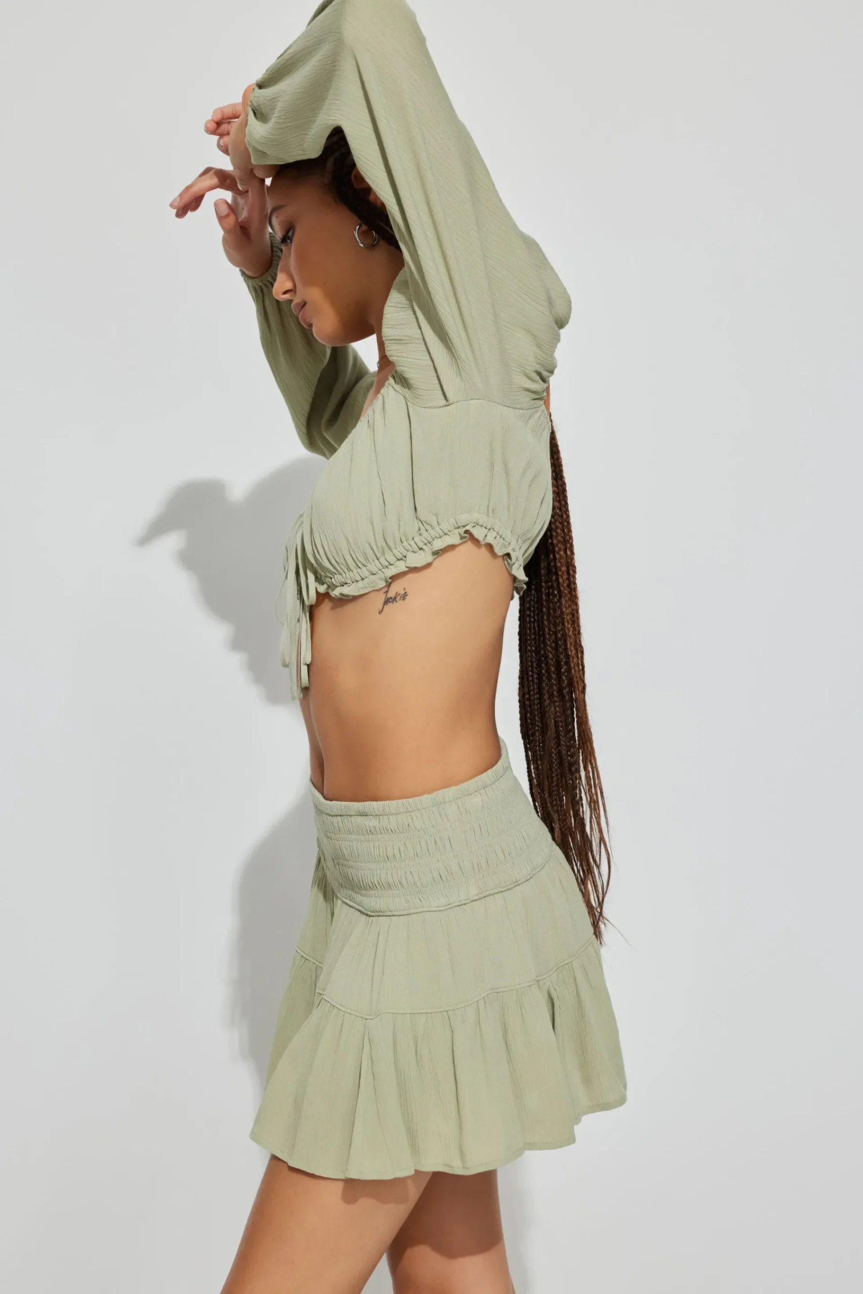Smocked Mini Skort*Garage Clothing Best Sale