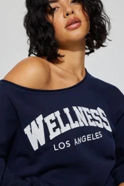 Soft Terry Off Shoulder Sweatshirt*Garage Clothing New