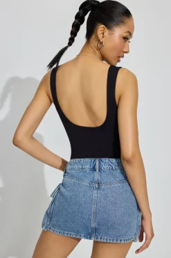Square Neck Bodysuit*Garage Clothing Store